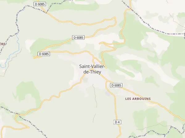 Plan de Saint-Vallier-de-Thiey