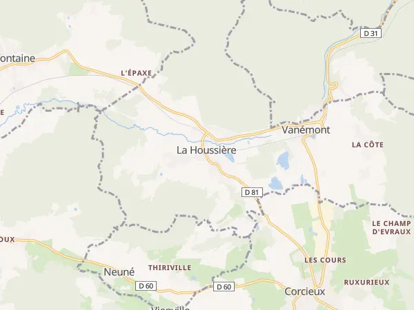 Plan de La Houssière