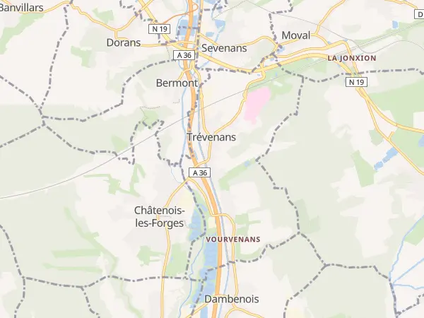 Plan de Trévenans