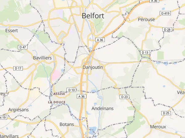Plan de Danjoutin