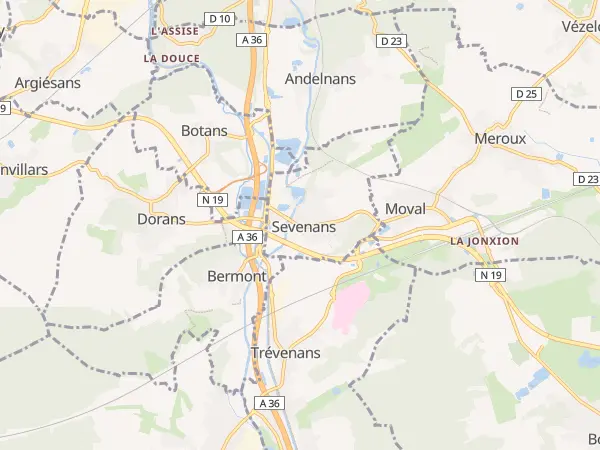 Plan de Sevenans