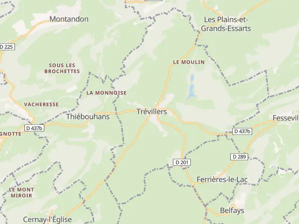 Plan de Trévillers