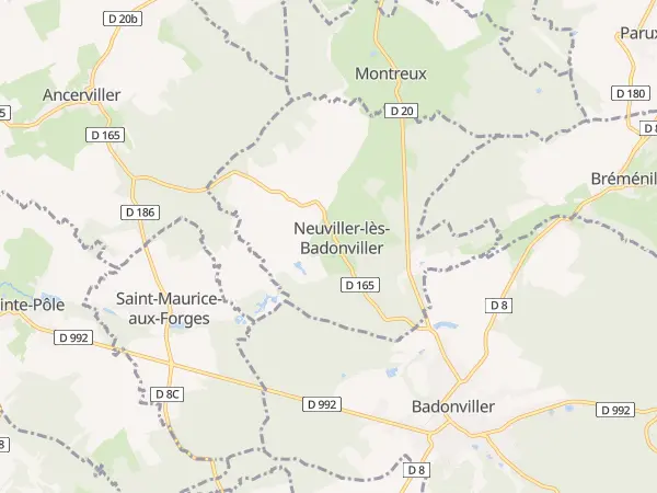 Plan de Neuviller-lès-Badonviller