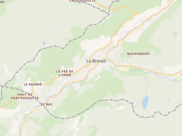 Plan de La Bresse