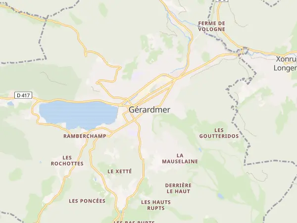 Plan de Gérardmer
