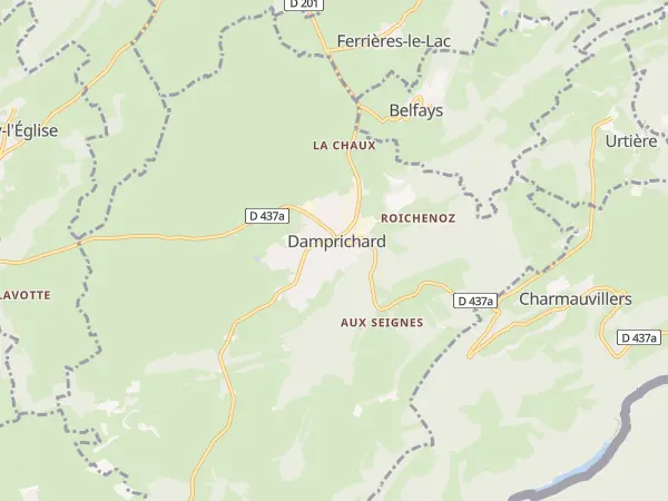 Plan de Damprichard
