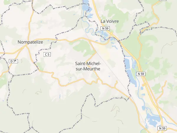 Plan de Saint-Michel-sur-Meurthe