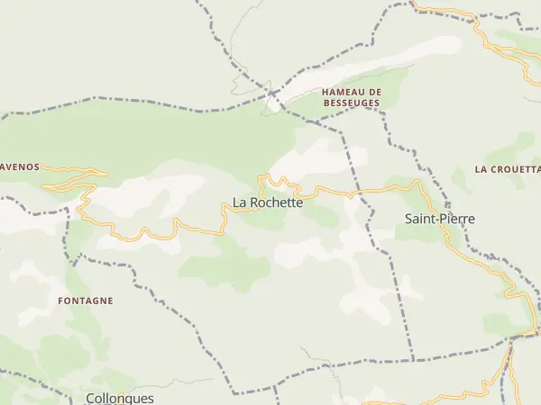 Plan de La Rochette