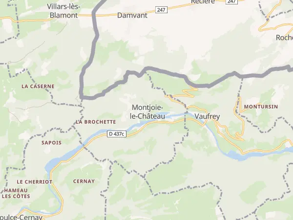 Plan de Montjoie-le-Château
