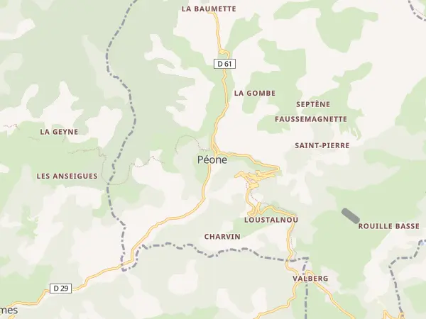 Plan de Péone