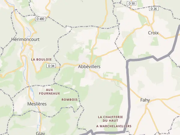 Plan de Abbévillers