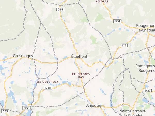 Plan de Étueffont