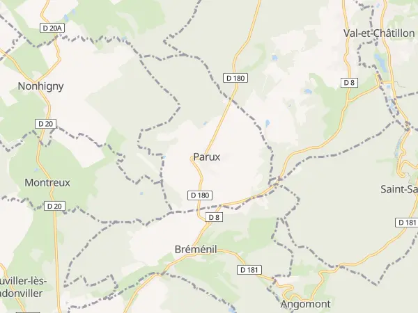 Plan de Parux