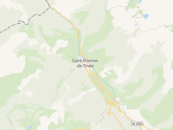 Plan de Saint-Étienne-de-Tinée