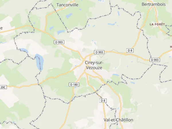 Plan de Cirey-sur-Vezouze