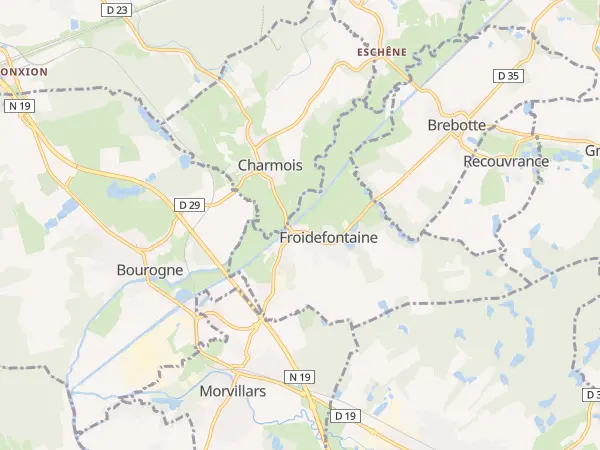 Plan de Froidefontaine