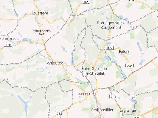 Plan de Bourg-sous-Châtelet