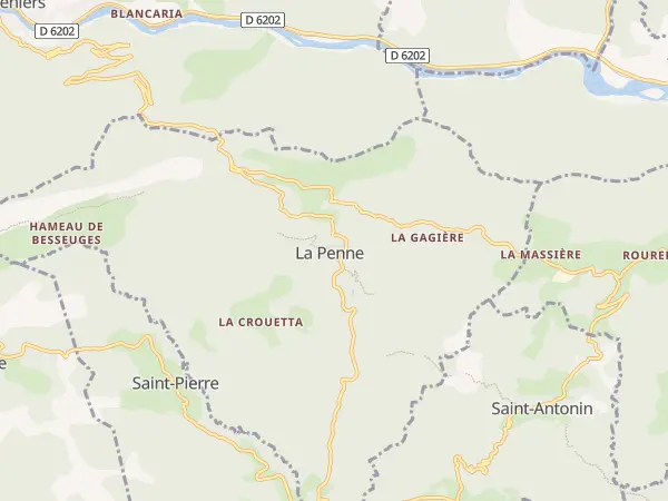 Plan de La Penne