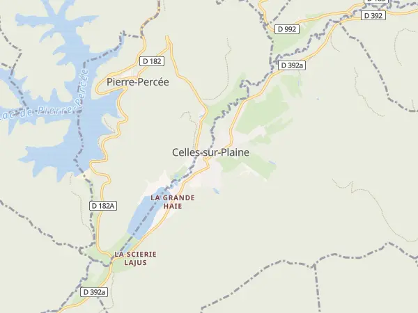 Plan de Celles-sur-Plaine