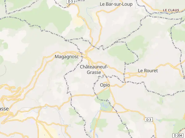 Plan de Châteauneuf-Grasse