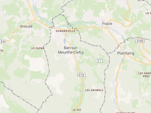 Plan de Ban-sur-Meurthe-Clefcy