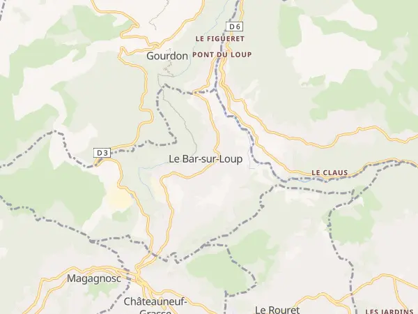 Plan du Bar-sur-Loup