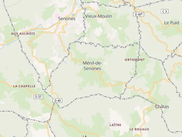 Plan de Ménil-de-Senones