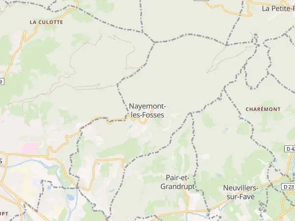 Plan de Nayemont-les-Fosses