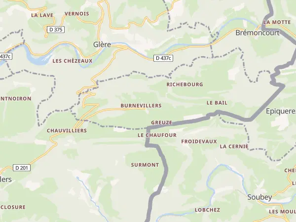 Plan de Burnevillers