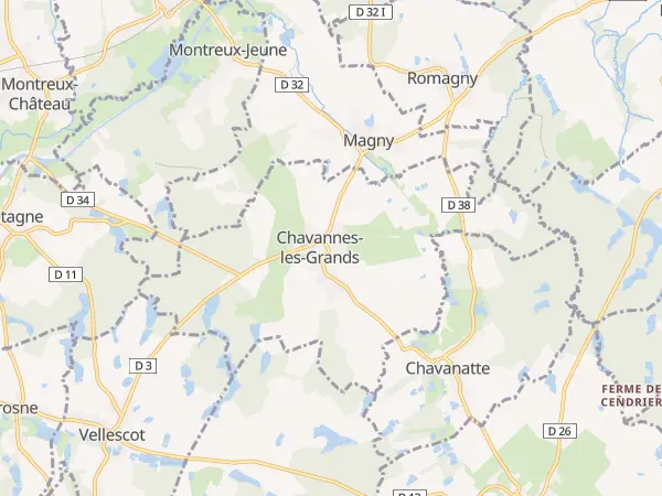 Plan de Chavannes-les-Grands