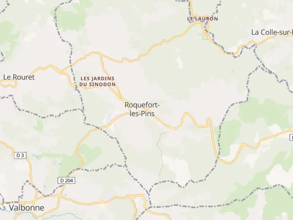 Plan de Roquefort-les-Pins