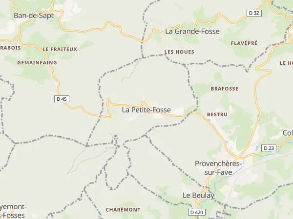 Plan de La Petite-Fosse