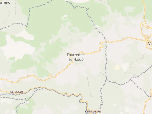 Plan de Tourrettes-sur-Loup