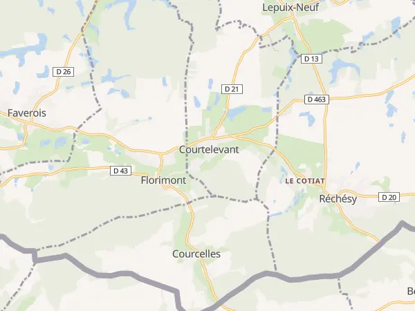 Plan de Courtelevant