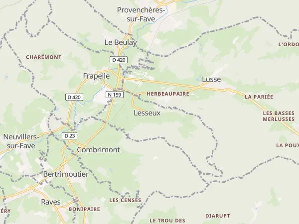 Plan de Lesseux