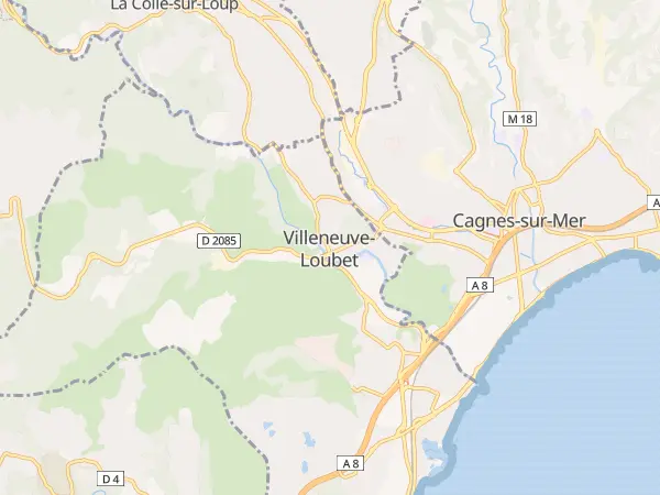Plan de Villeneuve-Loubet