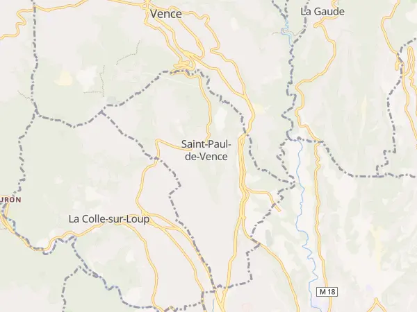 Plan de Saint-Paul-de-Vence