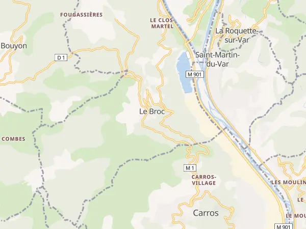 Plan du Broc