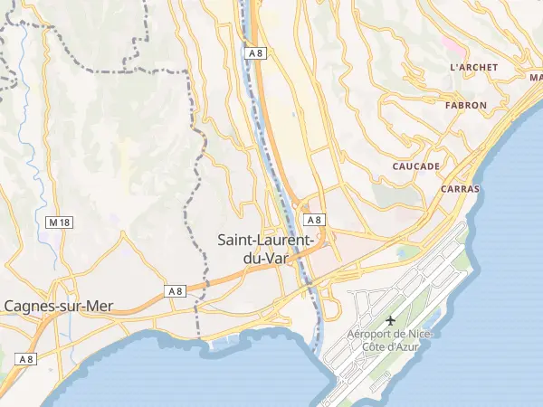 Plan de Saint-Laurent-du-Var