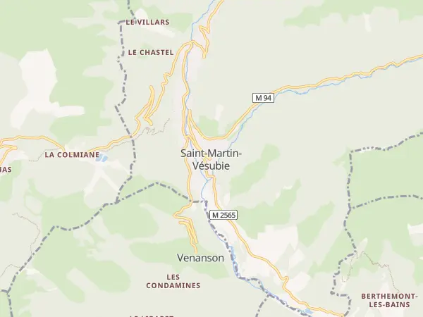 Plan de Saint-Martin-Vésubie