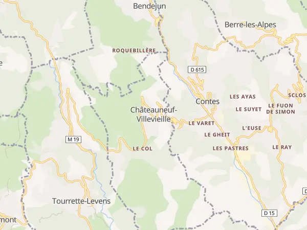 Plan de Châteauneuf-Villevieille