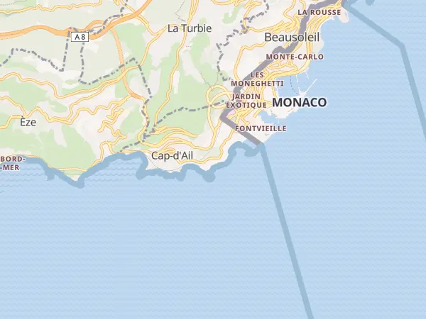 Plan de Cap-d’Ail