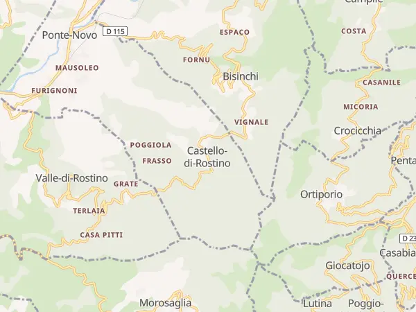 Plan de Castello-di-Rostino