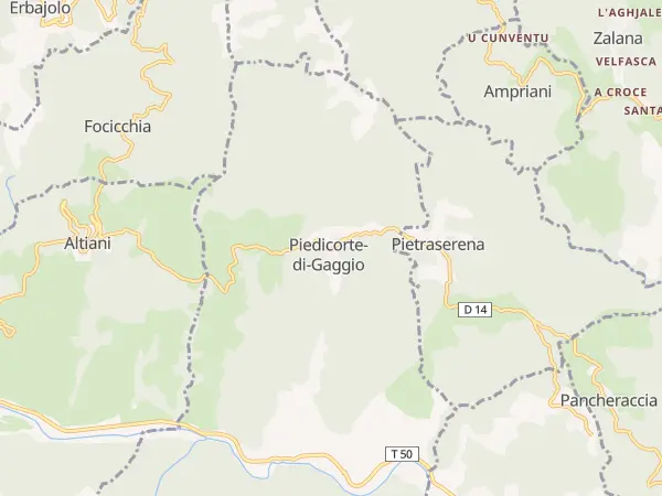 Plan de Piedicorte-di-Gaggio