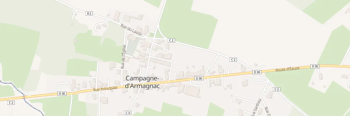 Plan du 5055 Au Village à Campagne-d’Armagnac