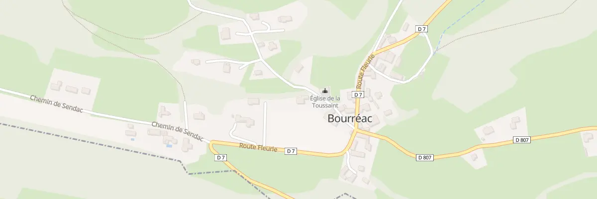 Plan du 5100 Bourg Ouest à Bourréac