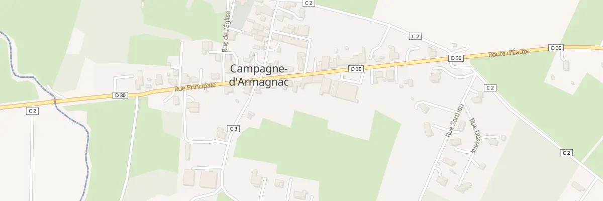 Plan du 5065 Au Village à Campagne-d’Armagnac