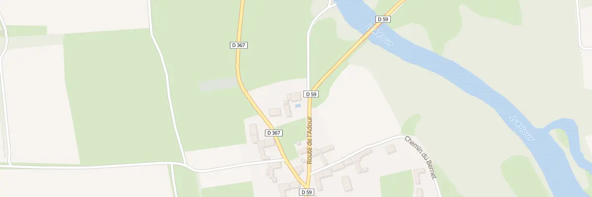 Plan du 3 Rte de l’Adour à Hères