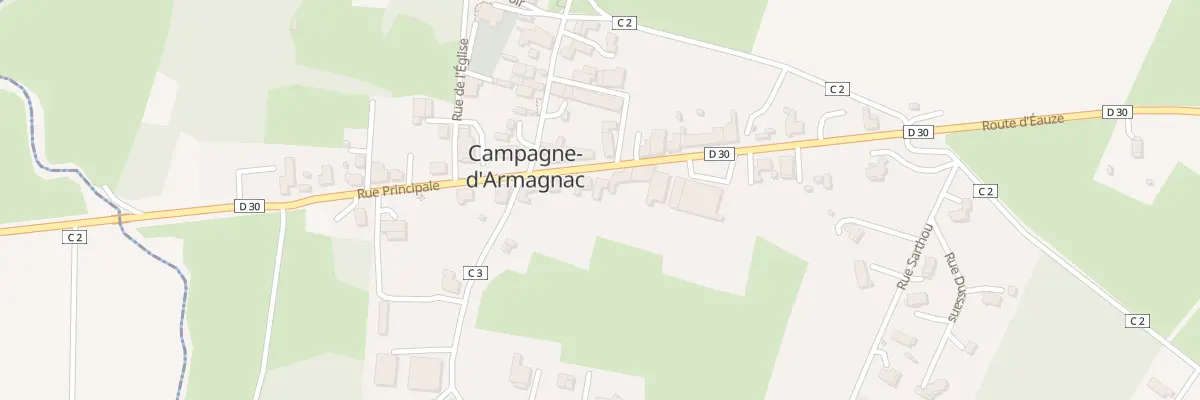 Plan du 12 Rue Principale à Campagne-d’Armagnac