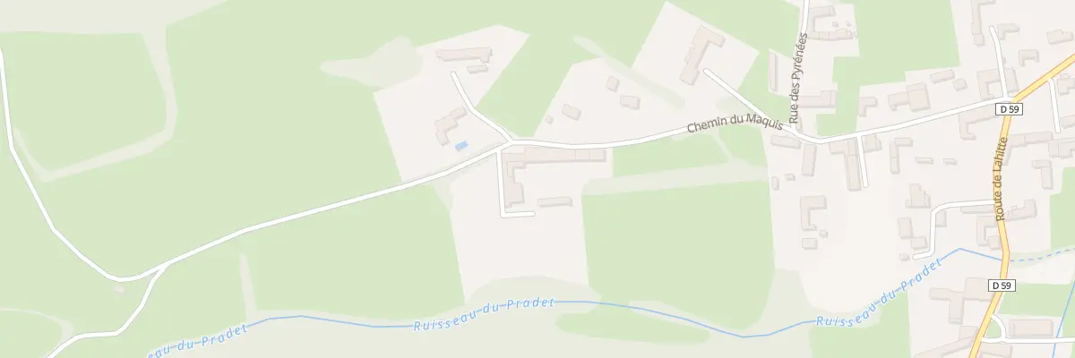 Plan du 11 Che du Maquis à Sombrun